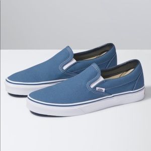 Vans Slip-On Sneakers in Navy Blue
